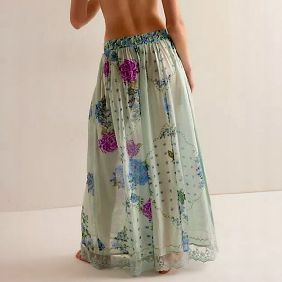 Free People Other - Free People Hey Lover Printed Sleep Pants – Sky Combo | NWT | Small | SOLD OUT